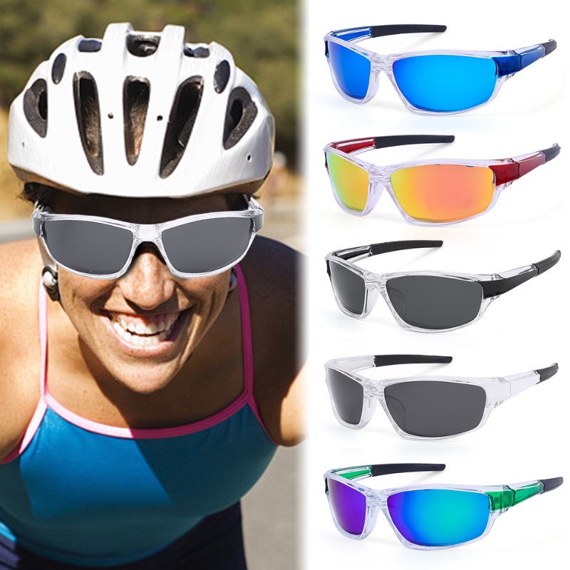 Kacamata Olahraga Naik Sepeda Luar Ruangan Untuk Pria Wanita/Fashion Windproof Sand UV Protection Sunglasses Goggle