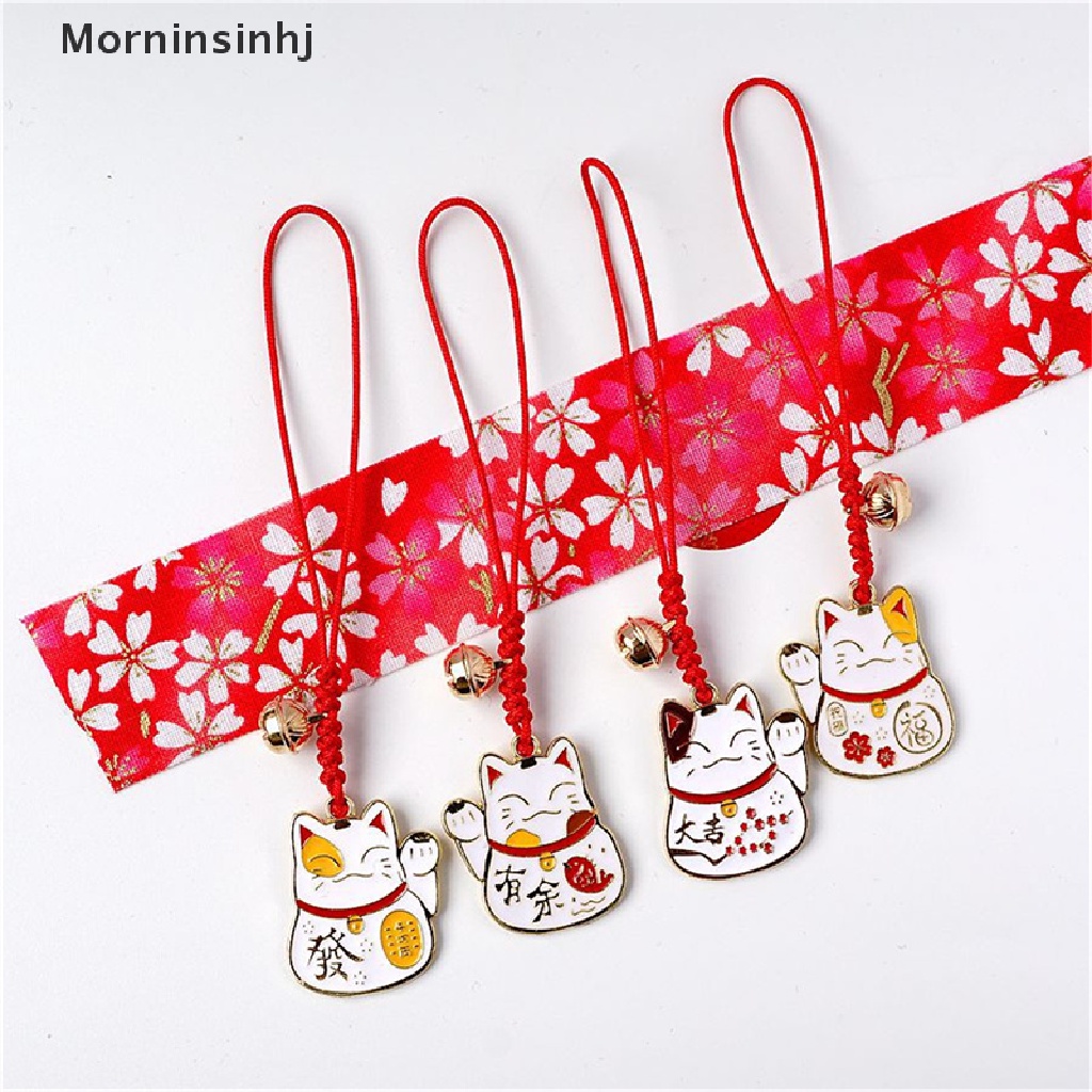 Mornin Lucu Kartun Jepang Lucky Cat Keychain Telepon Ch Mobil Tas Liontin Key Chain id