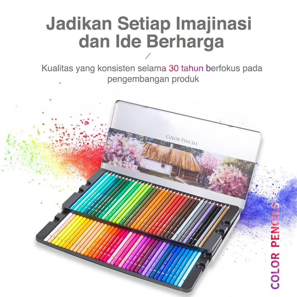 

RB Deli Pensil Warna Minyak / Oil Pencil Color High-Grade 36 Warna - 6566
