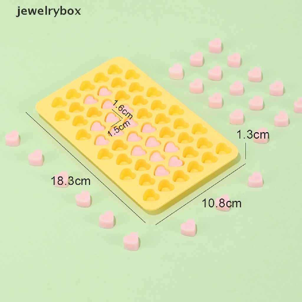 [jewelrybox] 1pc 55rongga Berbentuk Hati Cetakan Silikon Cinta Cetakan Coklat DIY Alat Kue Butik