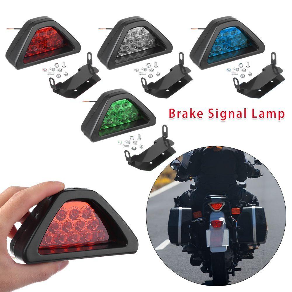 Lanfy Lampu Pilot Rem Mobil 1PC F1 Gaya Ketiga Ekor Lampu Berhenti Sinyal Lampu Peringatan Bemper Mundur Bibir Pilot Lamp Stop Safety Lamps