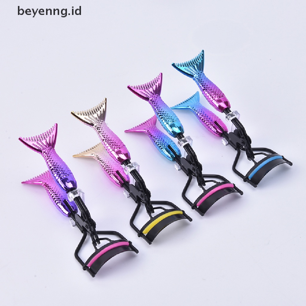 Beyen Sisir Penjepit Bulu Mata Gagang Lengkung Tidak Melukai Bulu Mata long-lasg curling ID