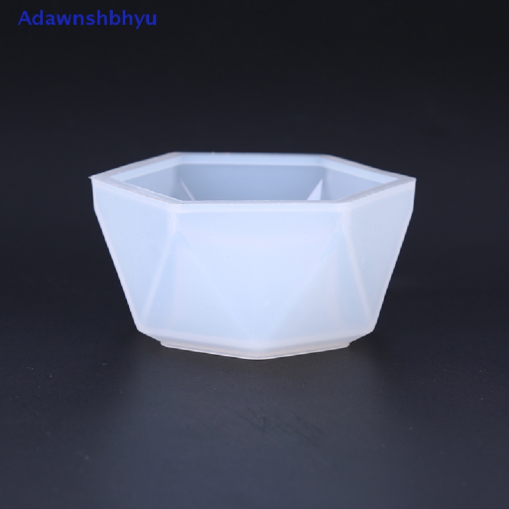 Adhyu Pot Bunga Tanaman Cetakan Silikon Epoxy Resin DIY Holder Mold Jewelry Tools ID