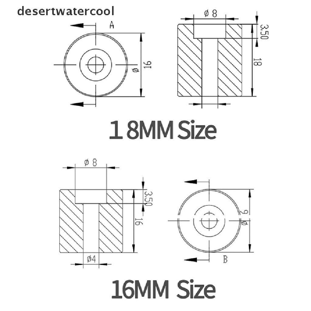 Deid 4Pcs 3D Printer Suhu Tinggi Silikon Solid Spacer Hot Bed Leveling Column Martijn