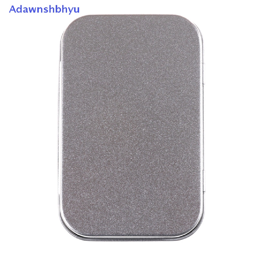 Adhyu 95 * 60 * 20mm Metal Tin Flip Storage Box Case Organizer Untuk Coin Candy Keys ID