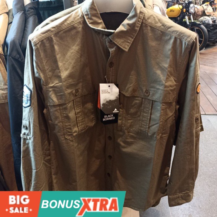 Kemeja EIGER19891989 AMBITION TROPIC LS Shirt 91000 1292 Original Cowok Bdg Bandung