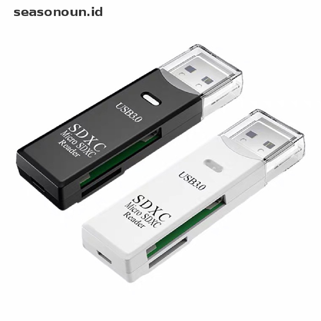 Seasonoun USB 3.0 Memory Reader Micro TF SD Card Reader Flash Drive Penulis Kecepatan Tinggi.