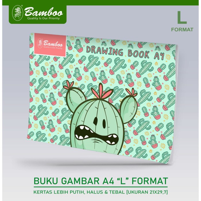 

DISKON SHOPEE/ DISKON CERIA/ Bamboo Buku Gambar/Drawing Book L Format uk: A4 - [10 Pcs]