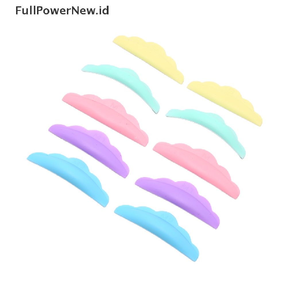 Power 5pasang Silikon Eyelash Perm Pad Colorful Lashes Batang Penjepit Bulu Mata Aksesoris ID