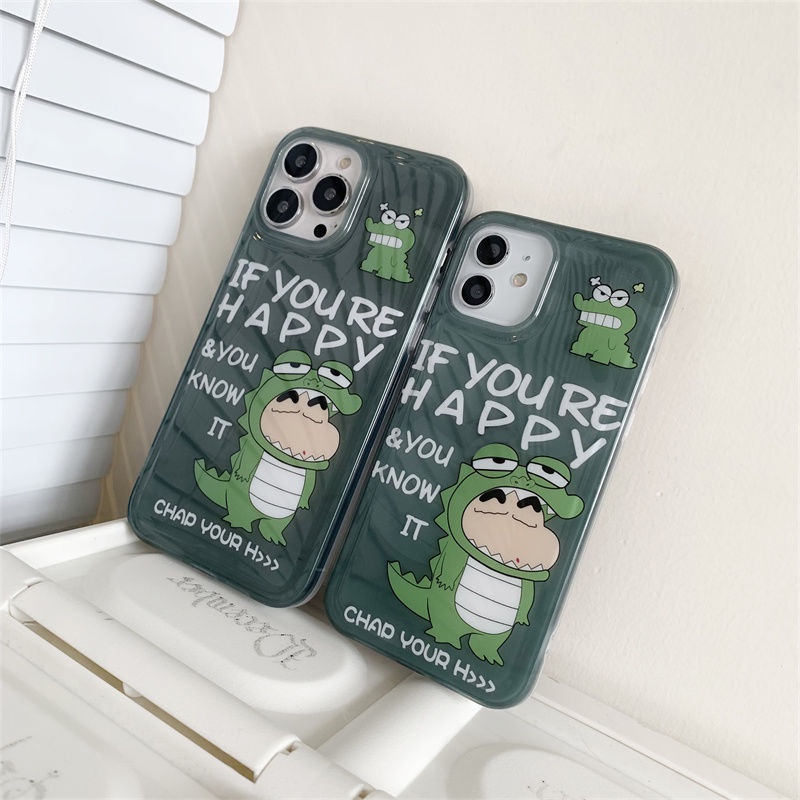 IPHONE Soft Phone Case Kompatibel Untuk Iphone11 14 13 12 Pro XS Max X Xr7 +8 Plus Casing Lucu Transparan TPU Silikon Shockproof Cover