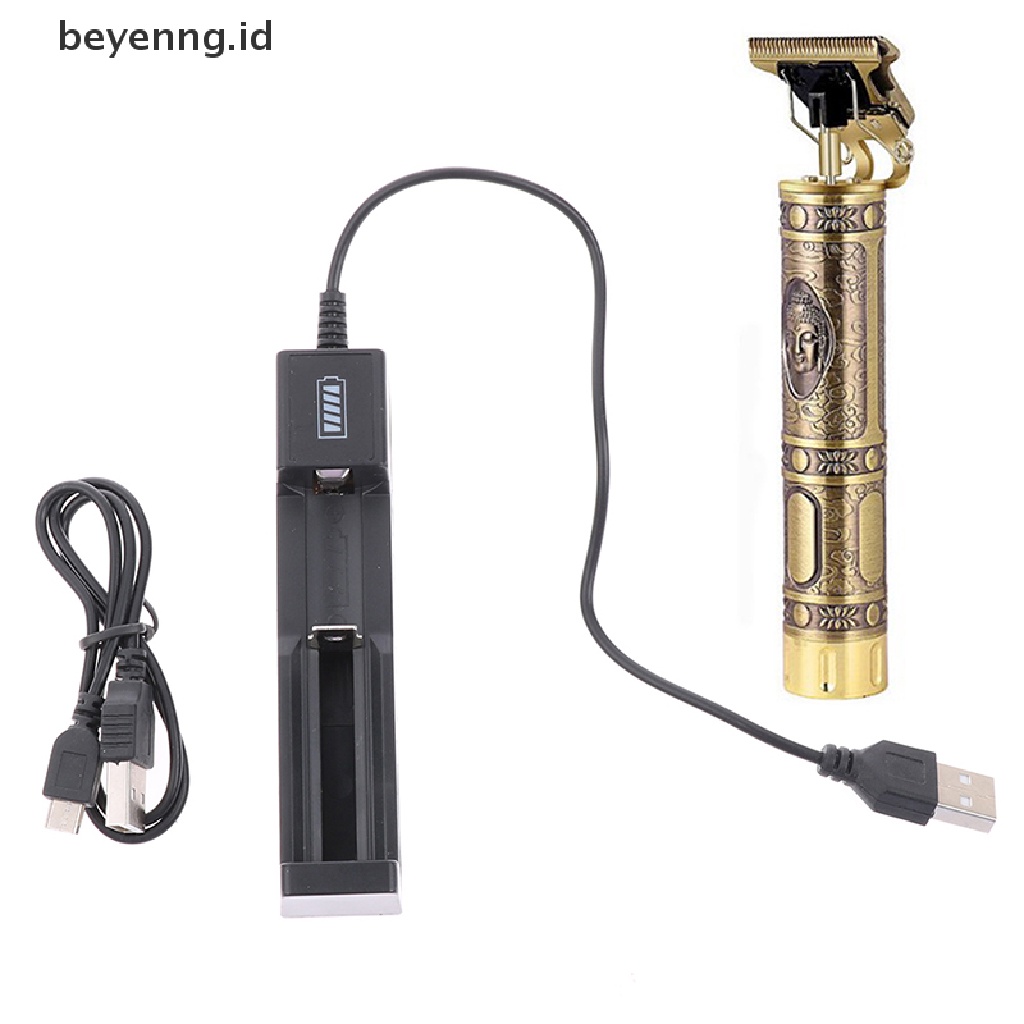 Beyen USB Rechargeable T9 Alat Cukur Rambut Elektrik trimme Cordless Shaver Trimmer Charger ID