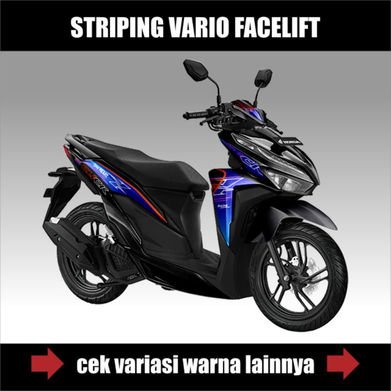 Striping Honda Vario 125 dan 150 Facelift Edisi Cyber City / Sticker Motor All New Honda Vario Tahun