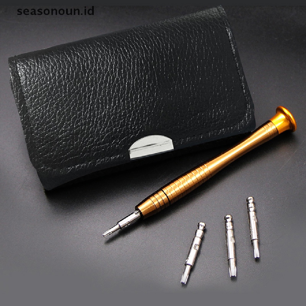 Seasonoun 25in1 Obeng Presisi Mini Magnetic Set Repair Tools Kit Untuk iPhone PC Kamera Jam Tangan.