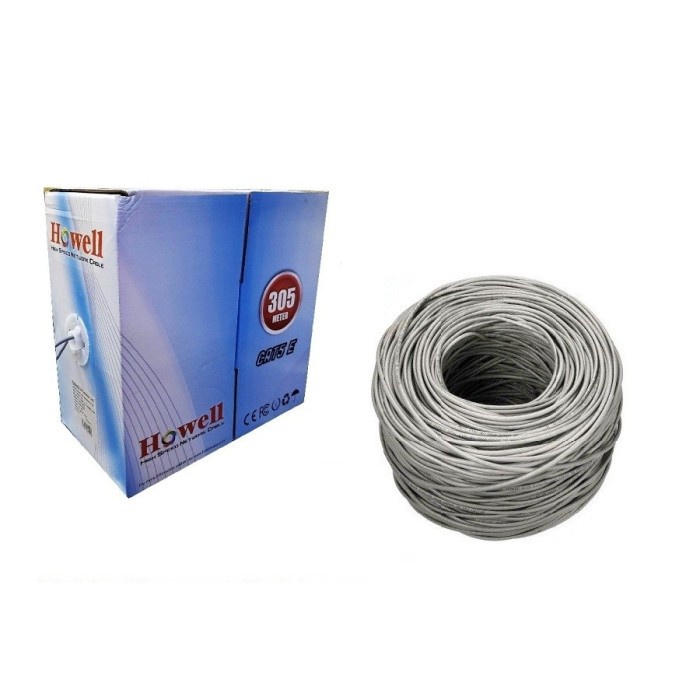 Kabel LAN UTP Cat 5E Roll 305 Meter HOWELL