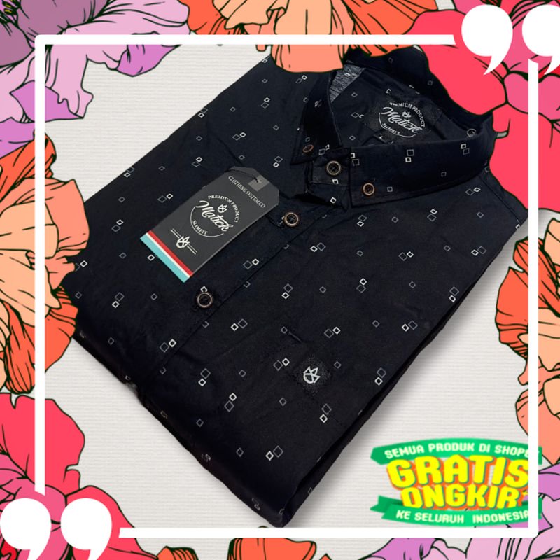 Paling Laris /kemeja Printing Pria Lengan Pendek Kemeja Distro Kemeja Casual hem import pria lengan 