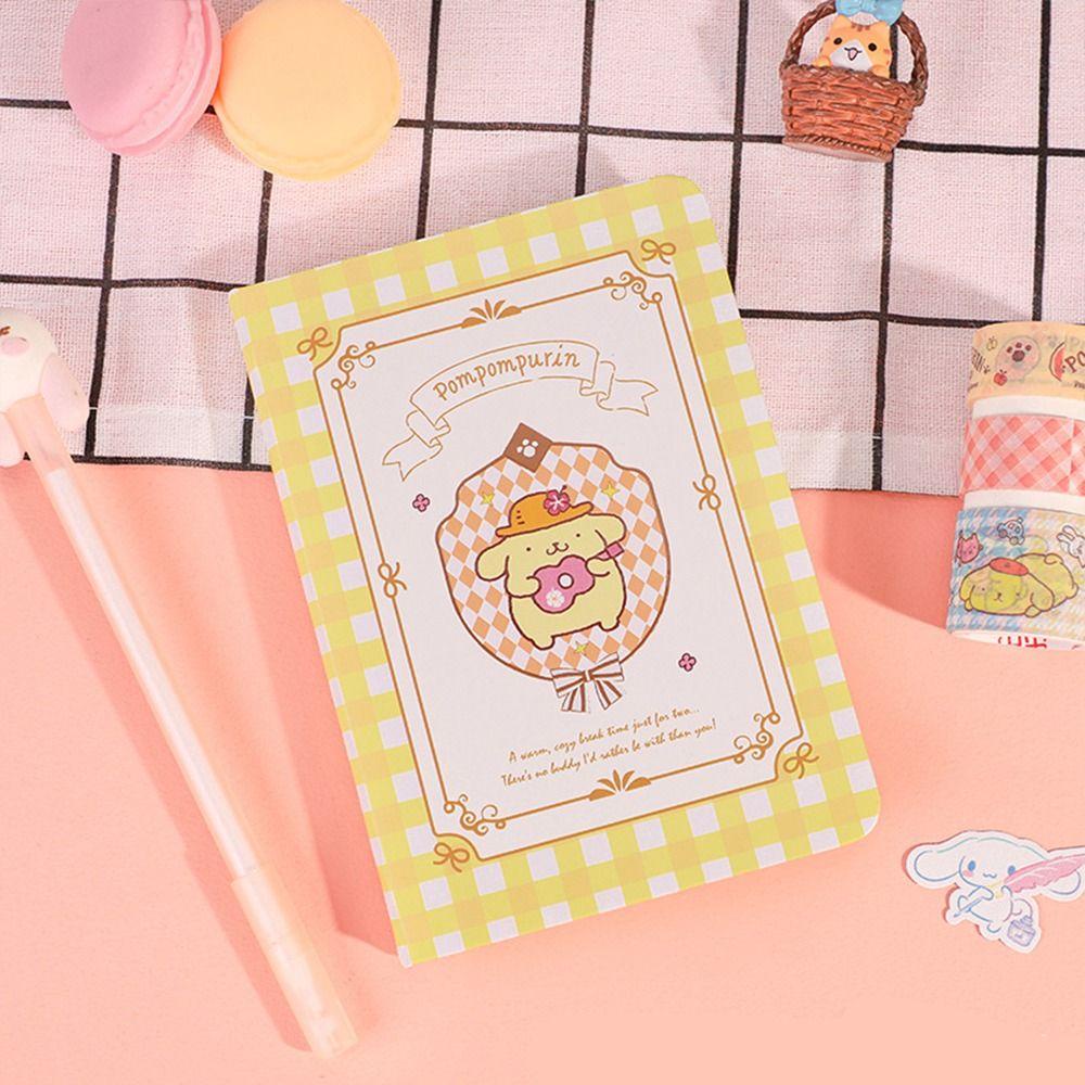 [Elegan] A6 Diary Book My Melody Menebal Warna Buku Halaman Perlengkapan Kantor Sekolah Cinnamoroll Tangan Akun Ilustrasi Notepad