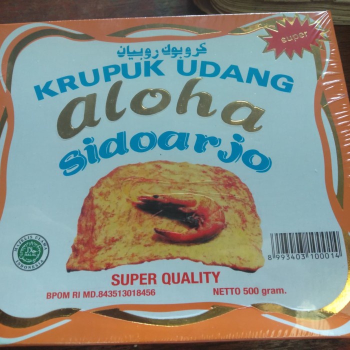 

krupuk udang Sidoarjo cap aloha Super