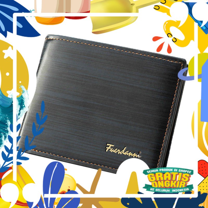 Super Mewah / Bitzen - Dompet Lipat Kulit Pria