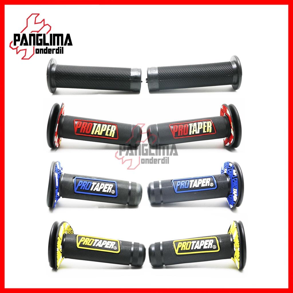 Handgrip Bulu Donat Hitam Biru Kuning Merah Handle Hand Grip Fat pad Assy Handfat Handpad Handlegrip Variasi Universal Untuk Semua Jenis Motor Merk Protaper