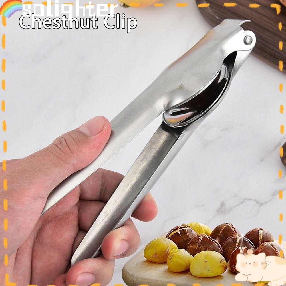 Solighter Chestnut Clip Multifungsi Pemipil Pemotong Kerupuk Kacang Cepat