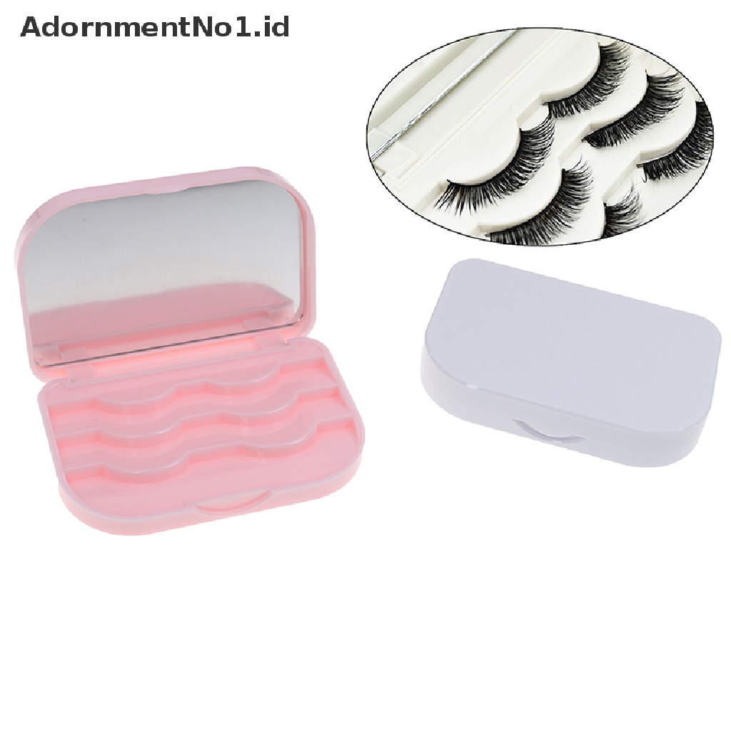 [AdornmentNo1] Makeup Kotak Organizer Penyimpanan Bulu Mata Palsu Travel Tempat Bulu Mata Case Container [ID]