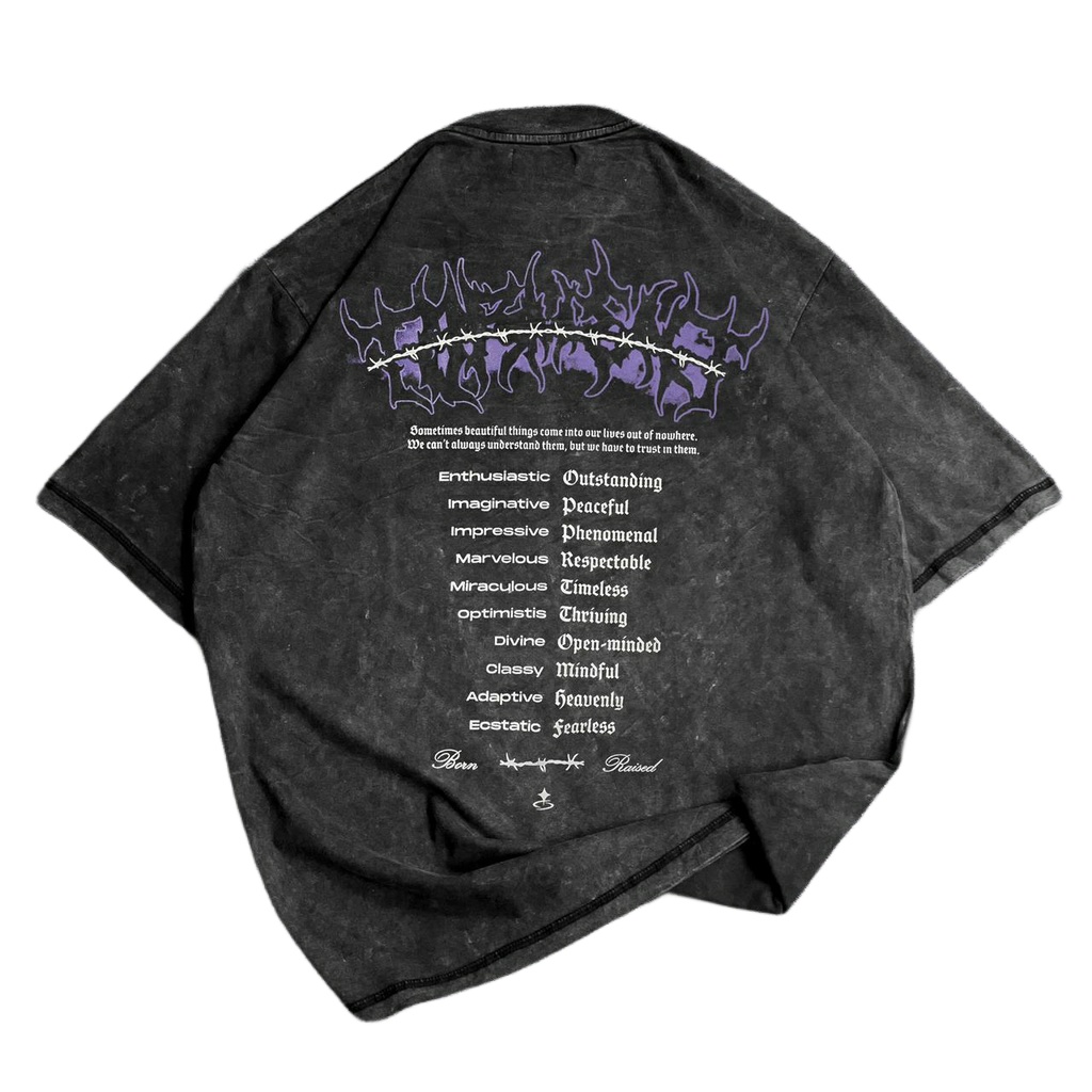 {oversize}BAJU KAOS OVERSIZE COTTON COMBED WASH / OVERSIZE T-SHIRT WASH motif &quot;timeless&quot;