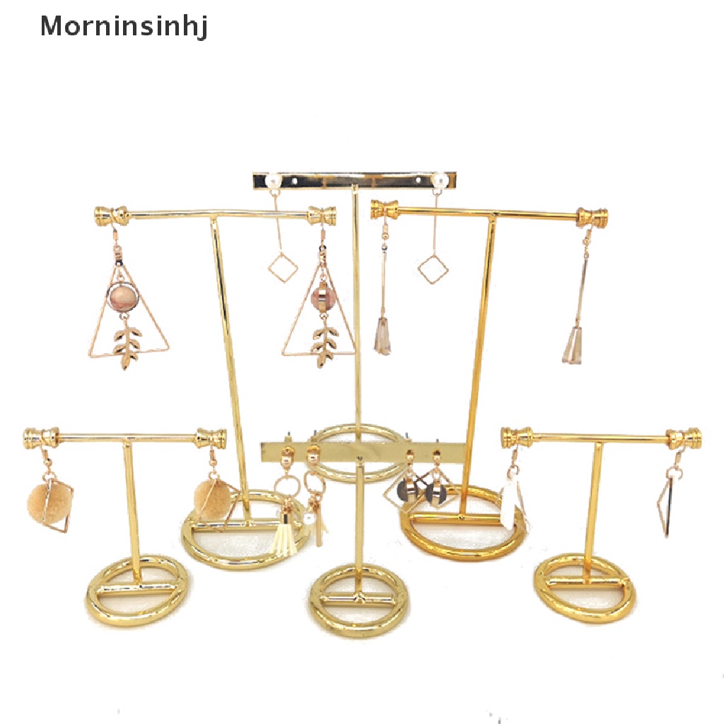 Mornin Earrings Display Stand Rak Pajangan Anting Emas Bentuk T Earrings Showcase id