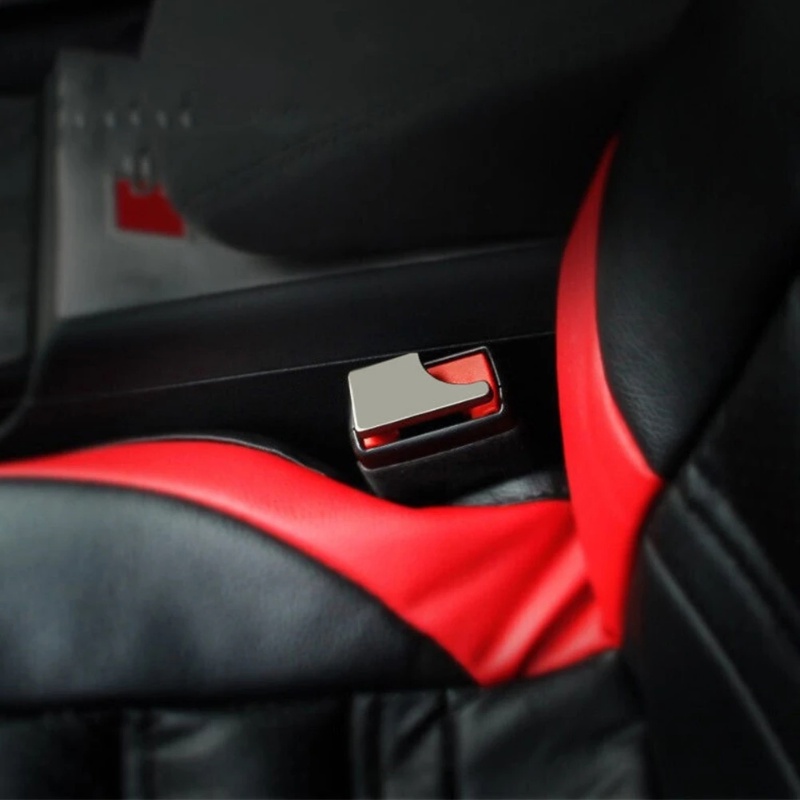 Auto Interior Seat Buckle MINI Hidden Safety Belt Extender Insert Buckle Metal Insert Card Aksesoris Sabuk Pengaman Mobil Car Seat Belt Buckle Clip Gesper Sabuk Pengaman Tahan Lama