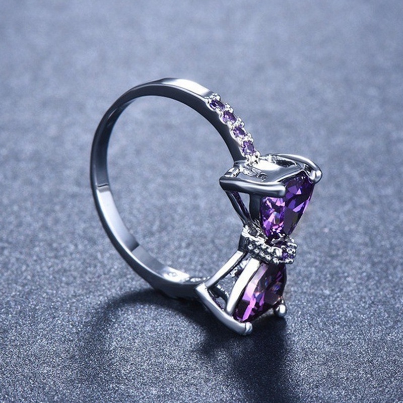 Wanita Cincin925 Sterling Silver Ikatan Simpul Topaz Rings Gadis Harian Kasual Pesta Batu Permata Rings Perhiasan Hadiah