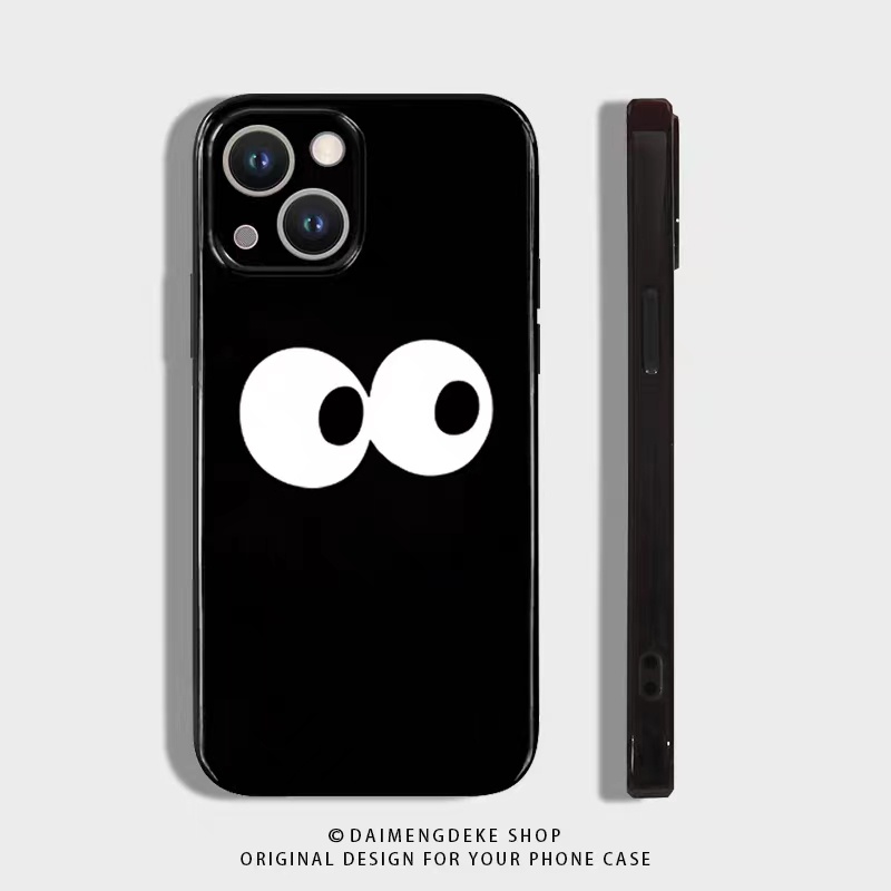 IPHONE Ins Pola Pasangan Cocok Untuk Iphone14 14pro 14plus 13 13pro 13prm iPhone12 7Plus 8Plus Xr XS 13 Pro Max Empat Sudut Casing Ponsel Tahan Guncangan