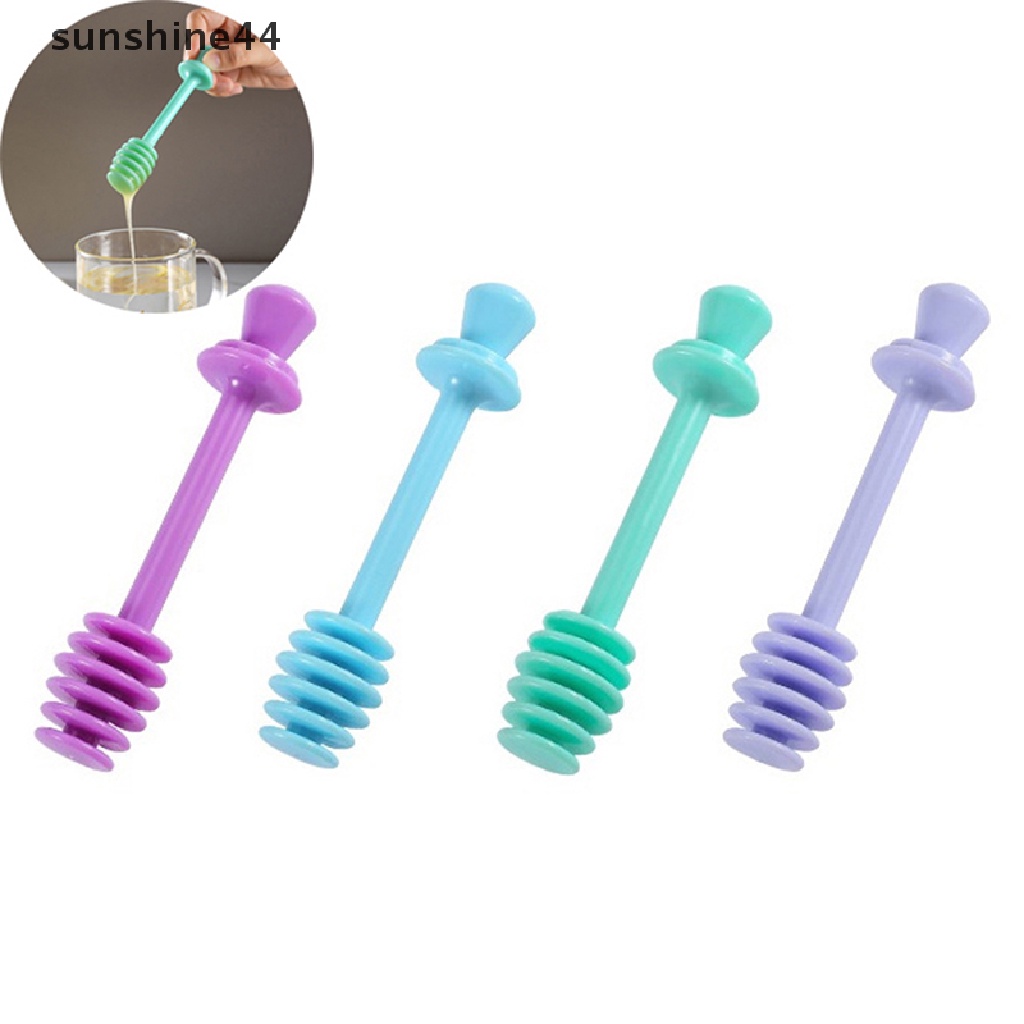 Sunshine Plastic Honey Stir Bar Pengaduk Madu Praktis Stick Jar Sendok Alat Dapur ID