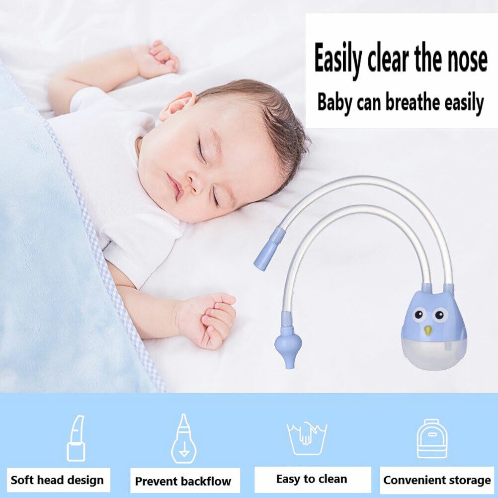 Aspirator Hidung Bayi Baru Lahir Tipe Sedot Hidung Pembersih Penyerapan Hidung Untuk Bayi Pipa Hisap Booger Silikon Anti-Refluks