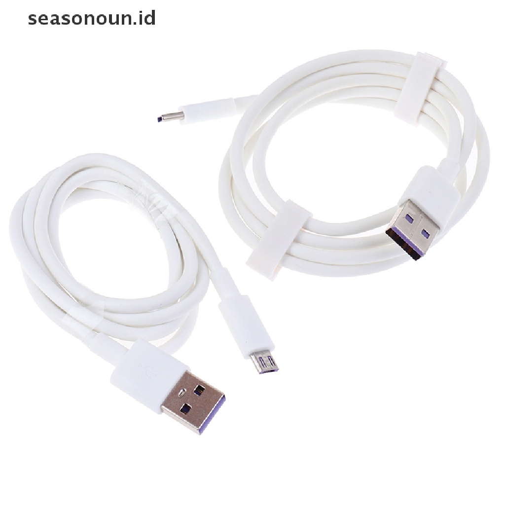Kabel Seasonoun 5A Micro USB/Type-c Kabel Charge Cepat Sync Data Android USB Charger Cables.