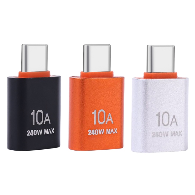 Adaptor 10A Type-C Ke USB Metal/Converter USB3.0 Untuk Komputer/Handphone Adaptor Konektor Kabel