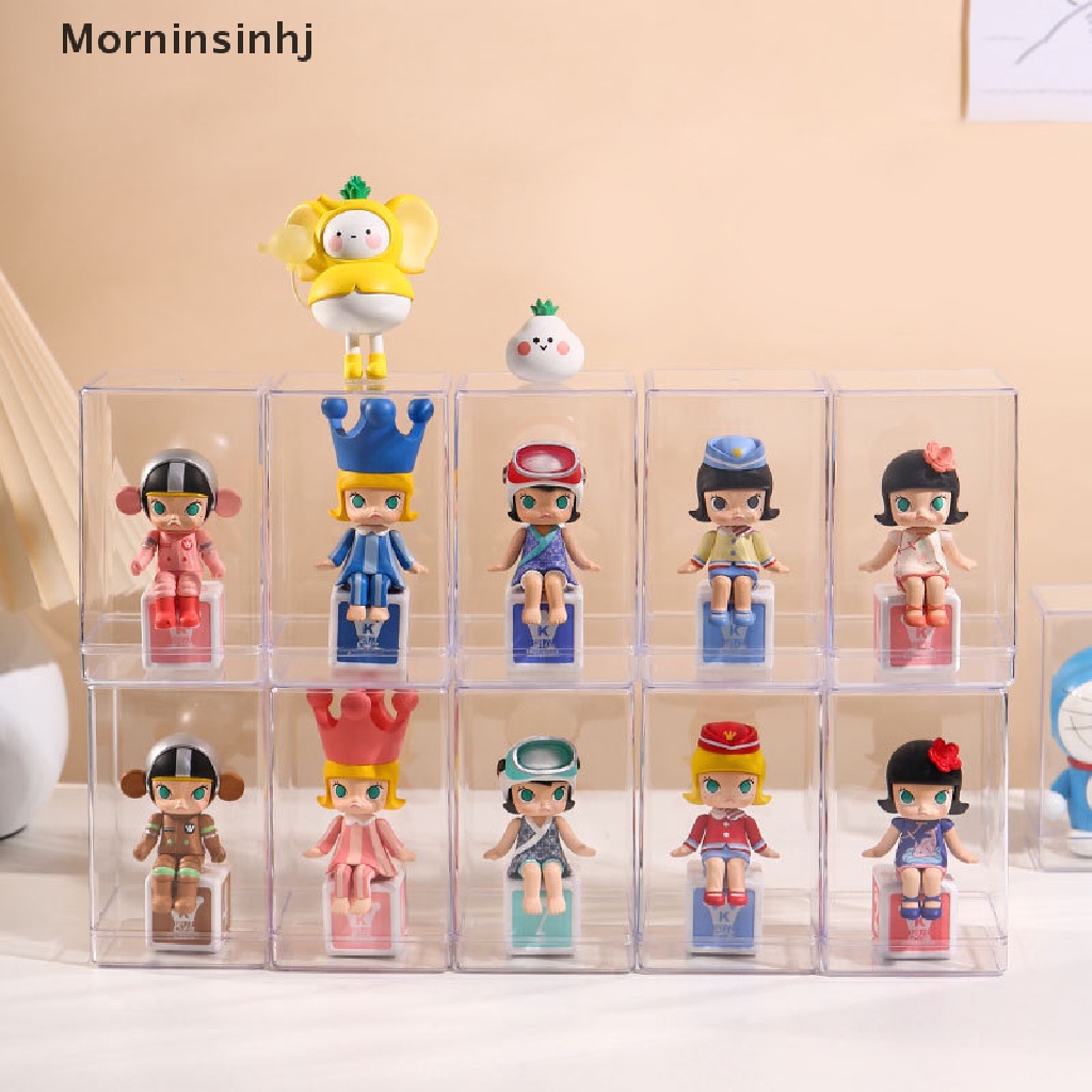 Mornin Stackable Acrylic Mystery Box Storage Display Frame Single Transparan Kotak Boneka Pajangan Stand Case Dust Proof Mainan Koleksi Artcrafts Boxes id