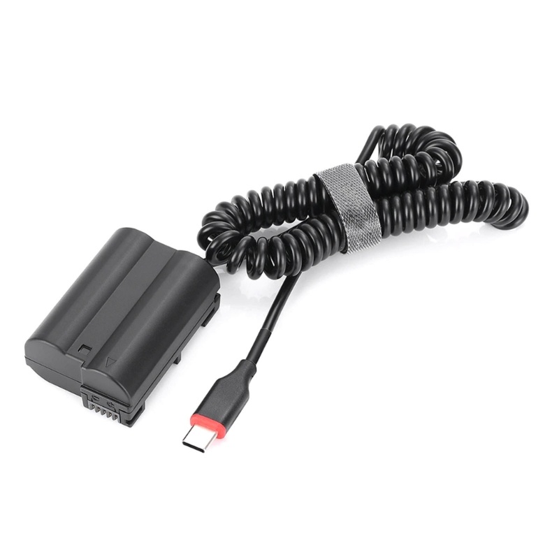 Zzz USB Type C EN-EL15 Dummy Battery Power Adapter Untuk Z7 Z7II Z6