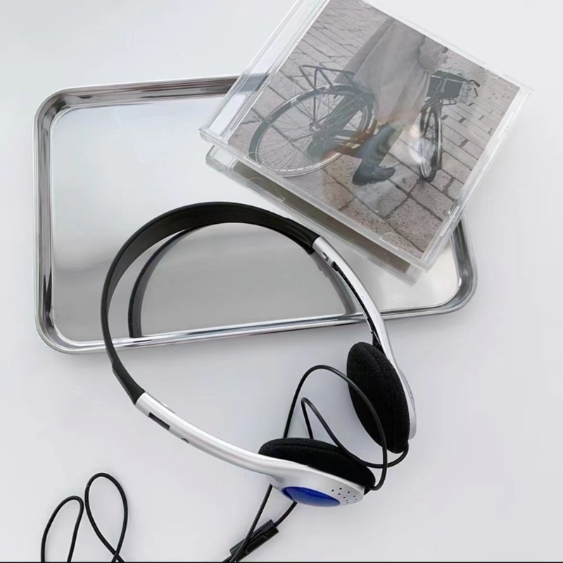 Zzz Headset Nostalgia Retro Jepang MP3 Headphone Olahraga Fashion Properti Foto Kepribadian Earphone Kabel Yang Nyaman