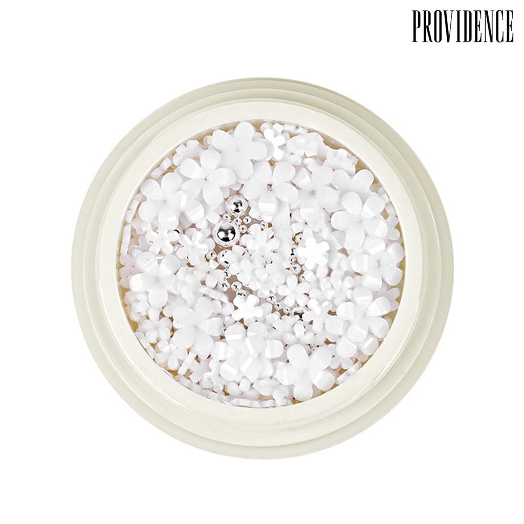 Providence 1kotak Hiasan Kuku Mudah Di Aplikasikan Resin 5kelopak Bentuk Bunga DIY Nail Decal Manicure Tool Untuk Digunakan Di Rumah