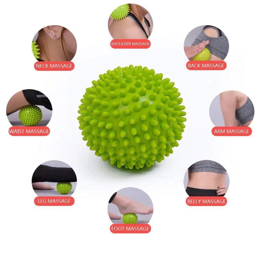 LANFY Massage Ball Strength Recovery Fascia Massage Reflexology Hedgehog Ball Foot Roller Foot Massager Exercise Ball Acumobility Yoga Equipment Fasciitis Spiked Massage Ball