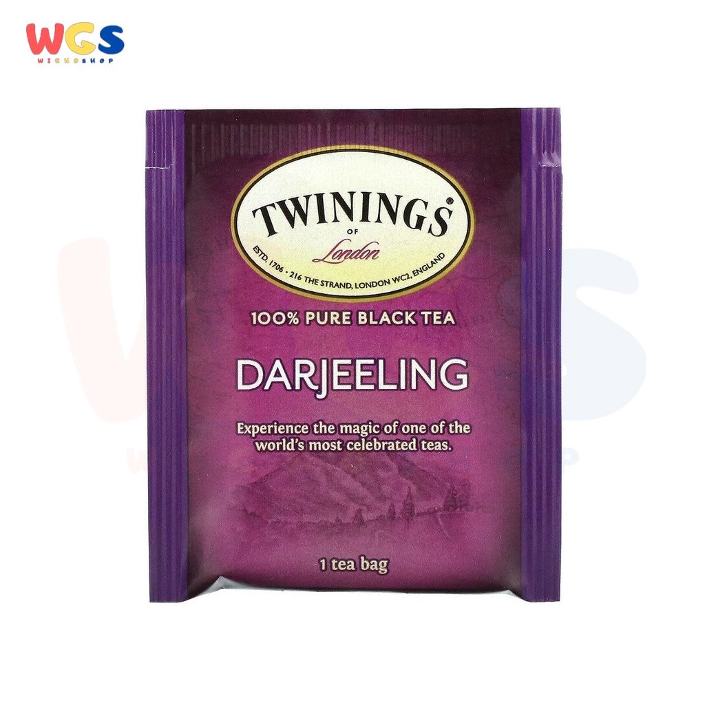 Twinings of London Pure Black Tea Darjeeling Celebrated Tea 20s x 2g