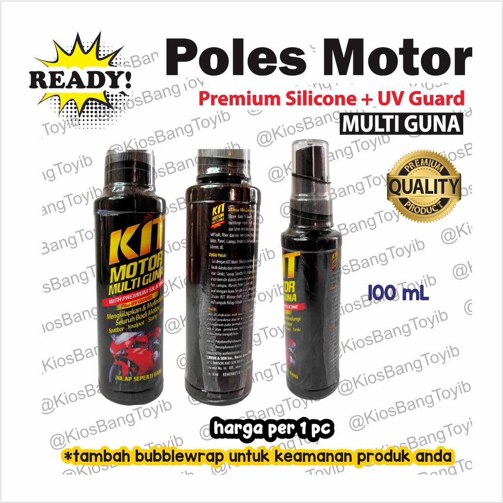 ORI KIT Poles Body Motor Multiguna Spray 100mL Pengkilap Motor