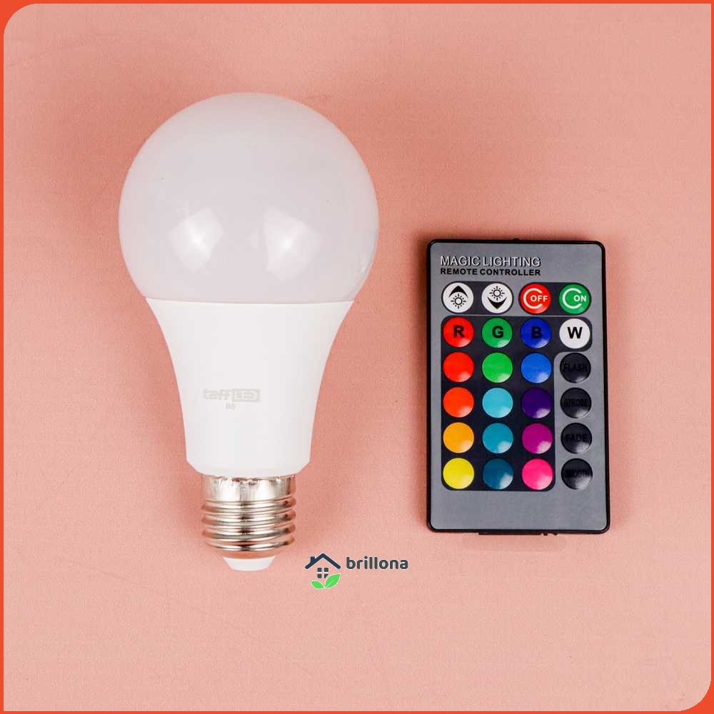 TaffLED Lampu Bohlam RGB dengan Remote Control E27 10 W - B5