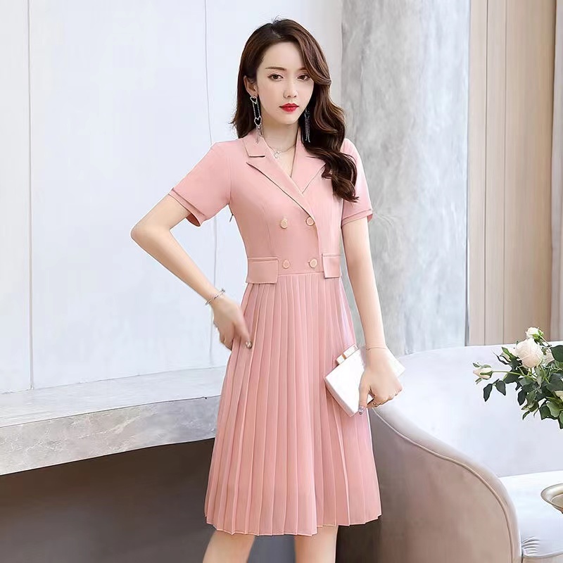 dress korea/dress korean style/long dress korea/dress korea casual dress/midi dress