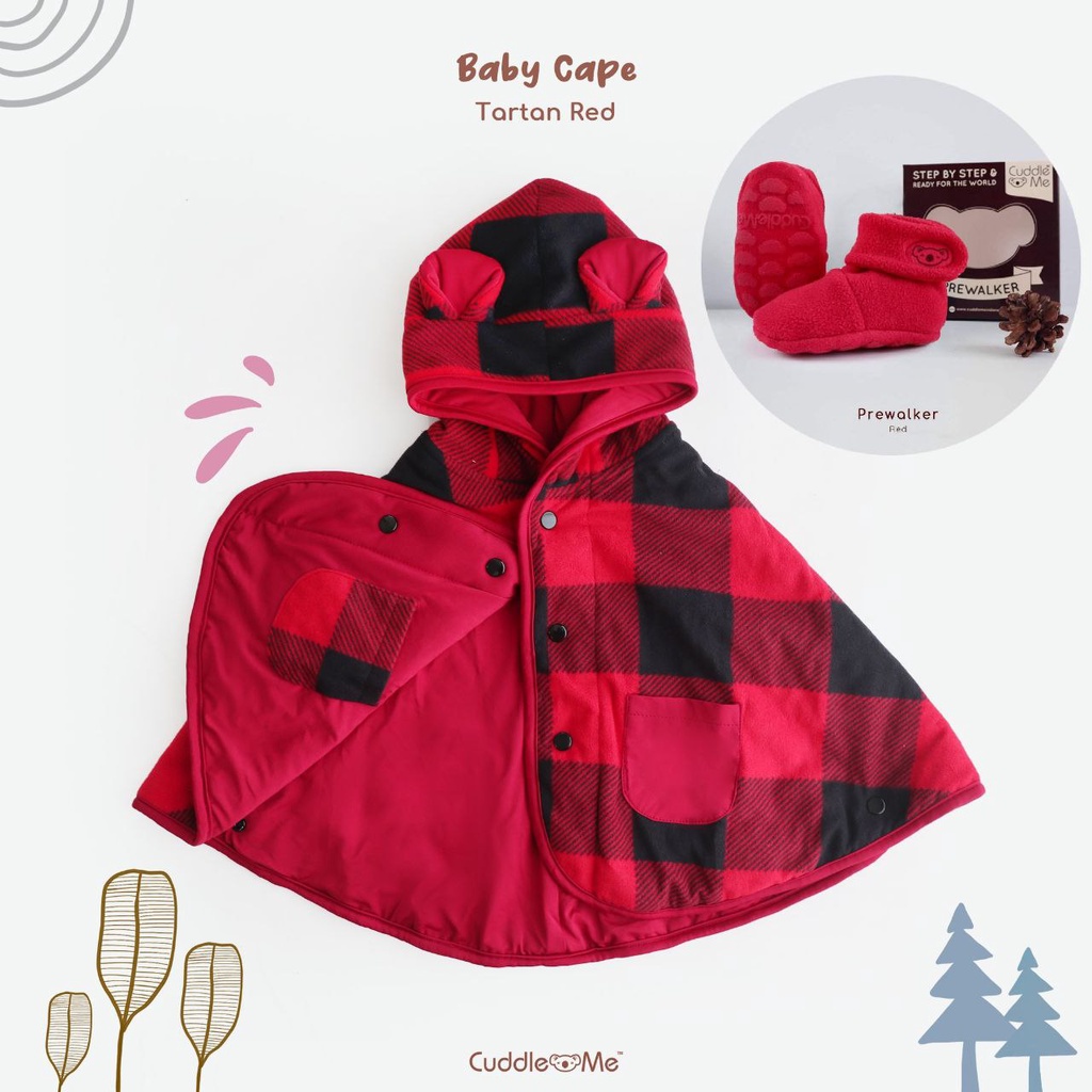 SET KADO PAKET BUNDLING BABYCAPE SEPATU PREWALKER CUDDLEME