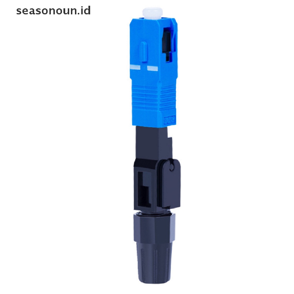 Seasonoun 10pcs Single-Mode Fiber Optic SC/UPC Quick Fast Kabel Konektor Rakitan Medan.