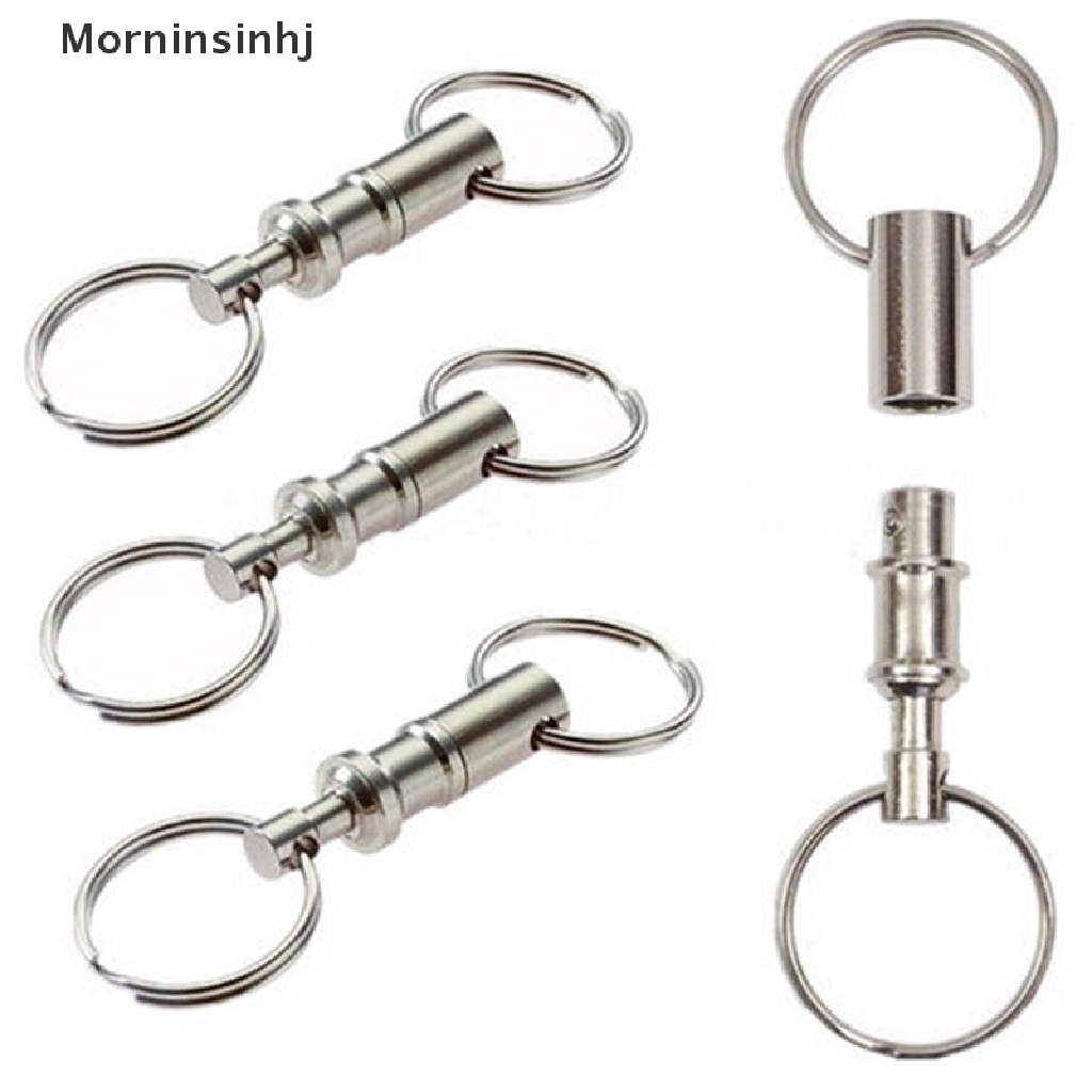 Mornin 3Pcs detachable removable Tarik Terpisah quick release Gantungan Kunci keychain id