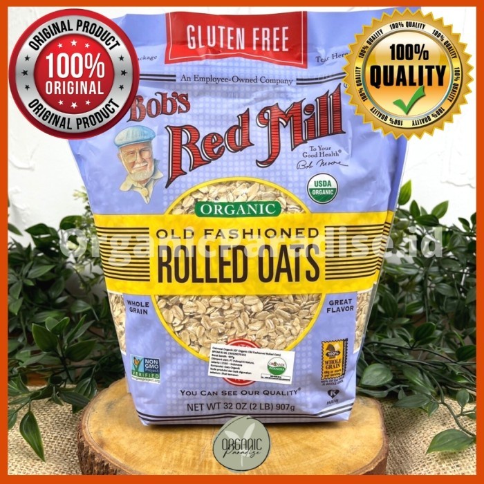 

[Ready Stock] Bob's Red Mill Organic Old Fashioned Rolled Oats 907 gram Gluten Free