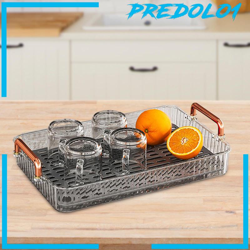 [Predolo1] Nampan Saji Hias Drainer Tray Dessert Tray Tempat Penyimpanan Pesta Kamar Tidur