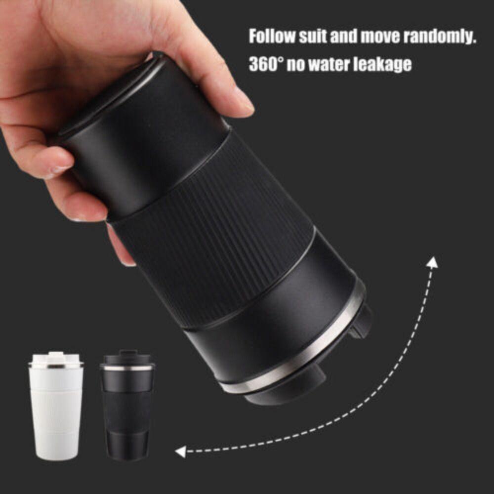 Solighter Mug Kopi Anti Bocor Travel Silicone Sleeve Insulated Cup