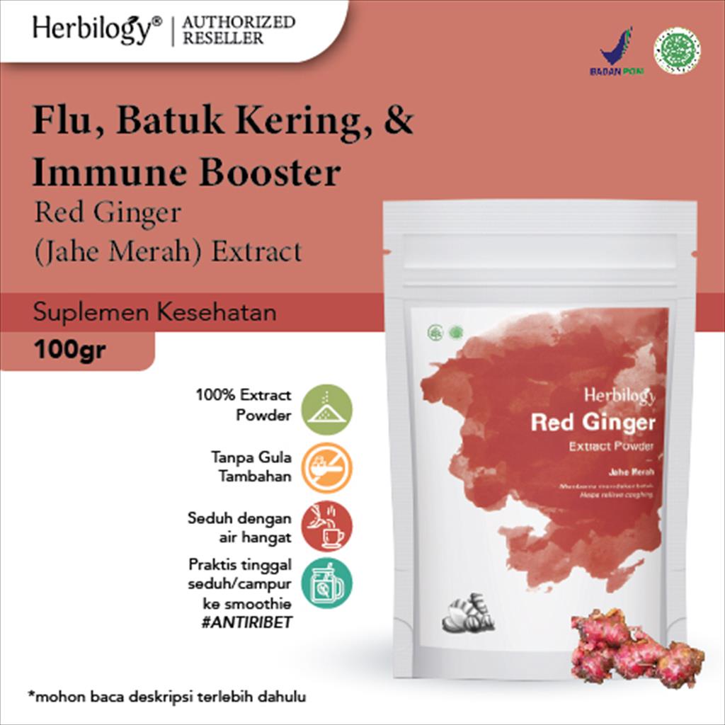 

Herbilogy Red Ginger Extract Powder ( Jahe Merah Bubuk ) 100 gr
